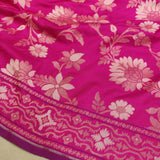 Pure Katan silk ektara jamdani Banarasi saree.