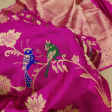 Pure Katan Silk Handwoven Banarasi Saree