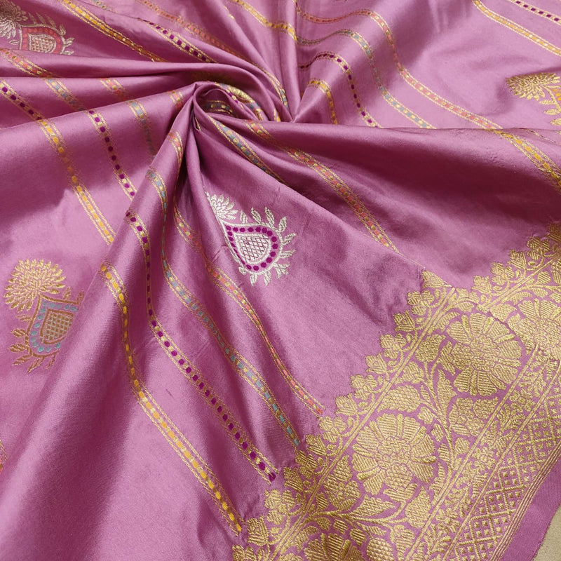 Pure Katan Silk Handwoven Banarasi Saree