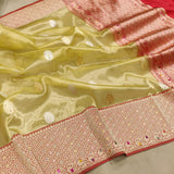 Pure Tissue Silk Handwoven Banarasi Saree