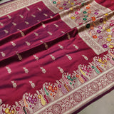 Pure Katan Silk Handwoven Banarasi Saree