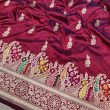 Pure Katan Silk Handwoven Banarasi Saree