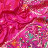 Pink Colour Pure Katan Silk Handwoven Banarasi Saree