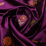 Magenta Color Pure Katan Silk Handwoven Banarasi Saree