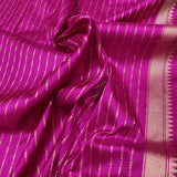 Magenta Color Pure Katan Silk Handwoven Banarasi Saree