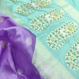 Lavender Color Katan Silk Handwoven Banarasi Saree