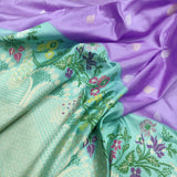 Lavender Color Katan Silk Handwoven Banarasi Saree