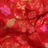 Red Color Pure Katan Silk Handwoven Banarasi Saree