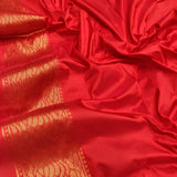 Red Color Pure Katan Silk Handwoven Banarasi Saree