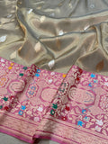 Pure Tissue Silk Handwoven Banarasi Saree