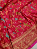 Red Color Pure Katan Silk Handwoven Banarasi Saree