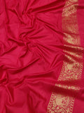 Red Color Pure Katan Silk Handwoven Banarasi Saree