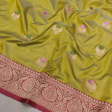 Pure Katan Silk Handwoven Banarasi Saree