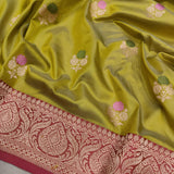 Pure Katan Silk Handwoven Banarasi Saree