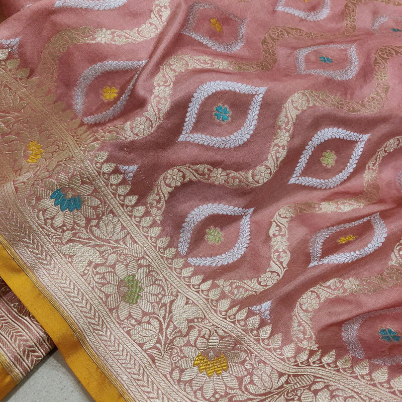 Pure Katan Silk Handwoven Banarasi Saree