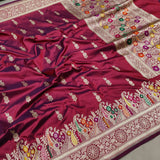 Pure Katan Silk Handwoven Banarasi Saree