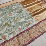 Pure Tissue Silk Handwoven Banarasi Saree