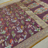 Pure Katan Silk Handwoven Banarasi Saree