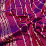 Magent Color Pure Katan Silk Handwoven Banarasi Saree