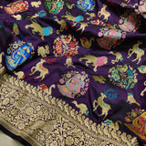 Pure Katan Silk Handwoven Banarasi Saree