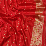 Dual Shade Pure Katan Silk Handwoven Banarasi Saree