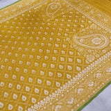 Katan silk ektara jamdani Banarasi saree