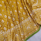 Katan silk ektara jamdani Banarasi saree