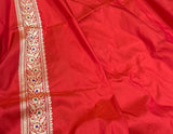 Red Color Katan Silk Handwoven Banarasi Saree