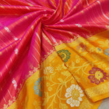 Pink Color Pure Katan Silk Handwoven Banarasi Saree