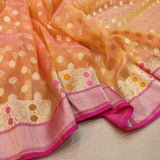 Pure Kora Silk Handwoven Banarasi Saree