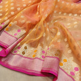 Pure Kora Silk Handwoven Banarasi Saree