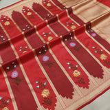 Red Color Pure Katan Silk Handwoven Banarasi Saree