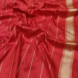 Red Color Pure Katan Silk Handwoven Banarasi Saree