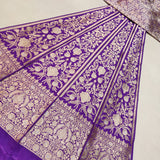 Purple Color Banarasi Katan Silk Lehenga