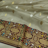 Pure Kora Silk Handwoven Banarasi Saree