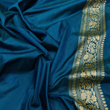 Multicolor Pure Katan Silk Handwoven Banarasi Saree