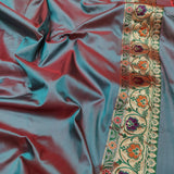 Pure Katan Silk Handwoven Banarasi Saree