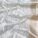 White Color Pure Katan Silk Handwoven Banarasi Saree
