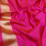 Pink Color Pure Katan Silk Handwoven Banarasi Saree