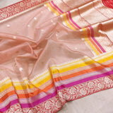 Pure Kora Silk Handwoven Banarasi Saree