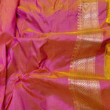 Magenta Color Pure Katan Silk Handwoven Banarasi Saree