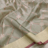 Pure Kora Silk Handwoven Banarasi Saree