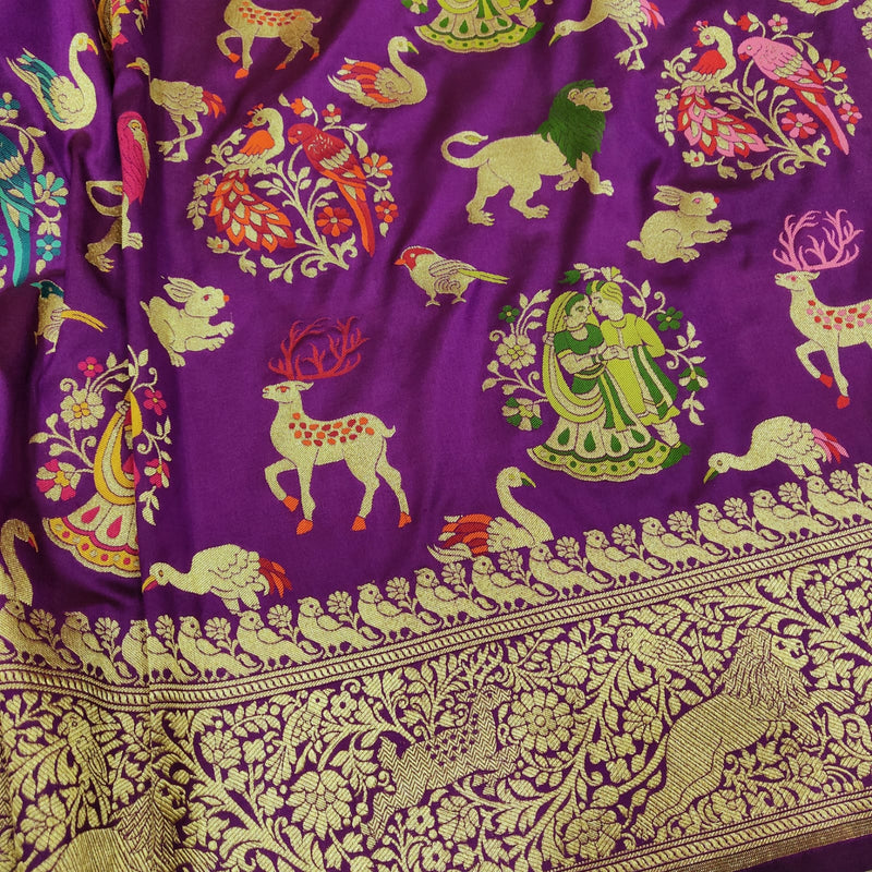 Pure Katan Silk Handwoven Banarasi Saree