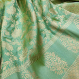 Dual Shade Pure Katan Silk Handwoven Banarasi Saree