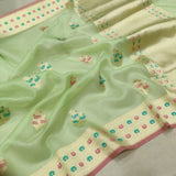 Pure Kora Silk Handwoven Banarasi Saree