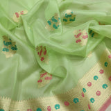 Pure Kora Silk Handwoven Banarasi Saree