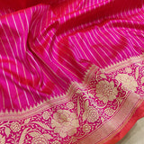 Pink Color Pure Katan Silk Handwoven Banarasi Saree