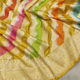 Multicolor Pure Katan Silk Handwoven Banarasi Saree