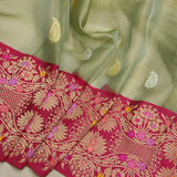 Pure Kora Silk Handwoven Banarasi Saree