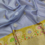 Pure Kora Silk Handwoven Banarasi Saree